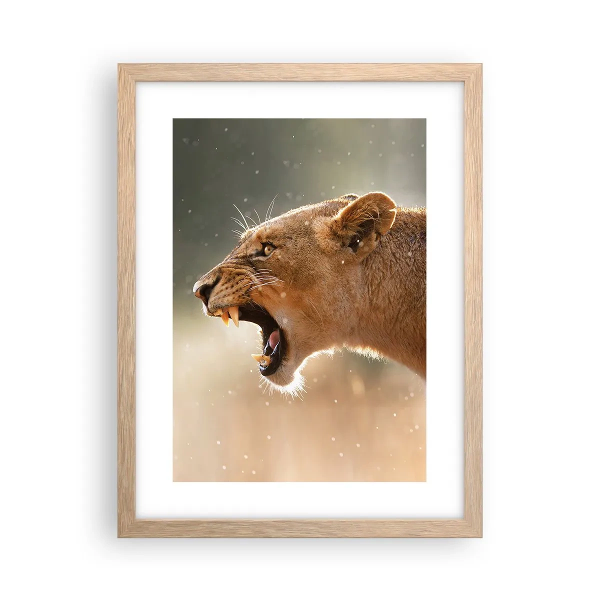 Affiche dans un chêne clair - Poster - Essayez de ne pas écouter - 30x40 cm