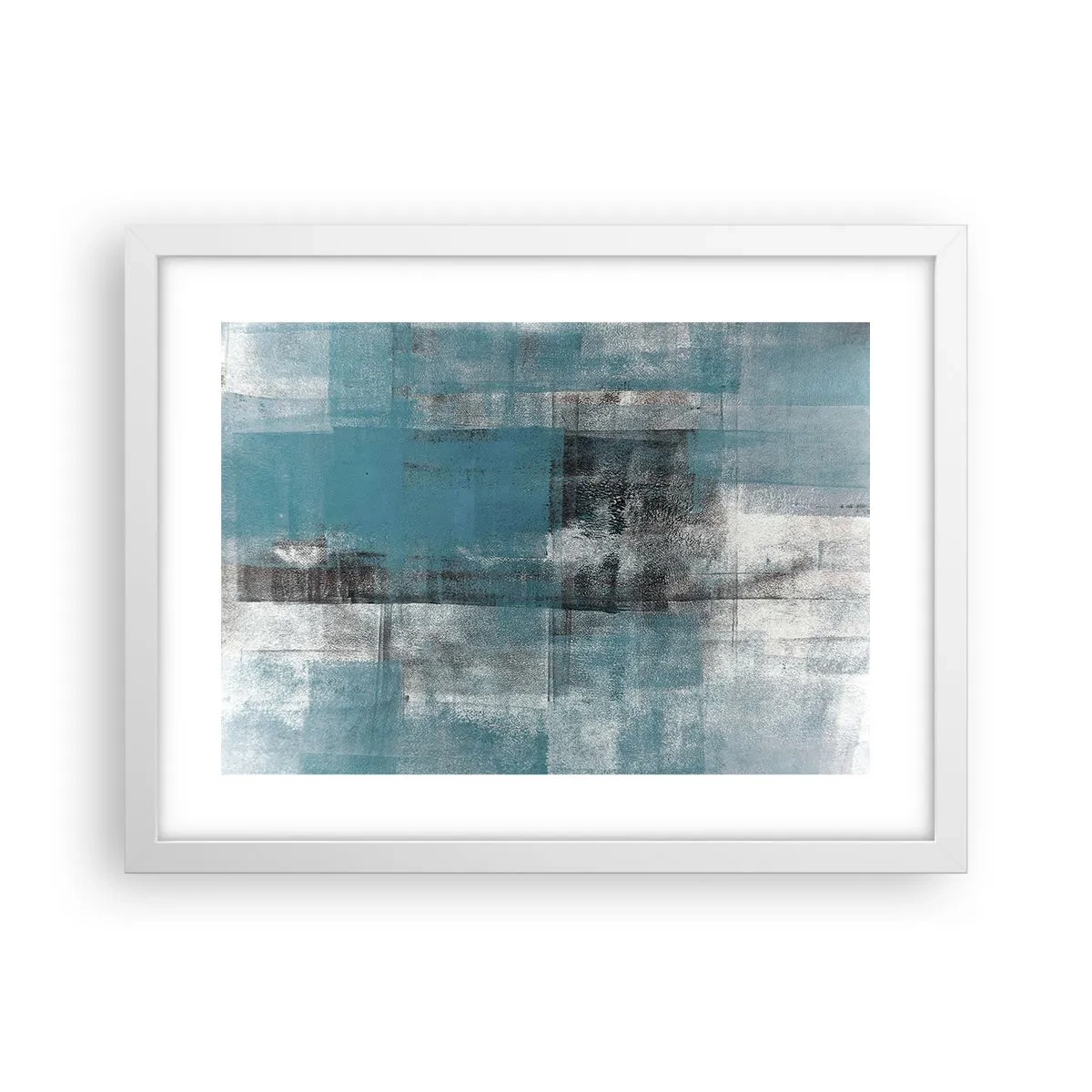 Affiche dans un cadre blanc - Poster - Eau et air - 40x30 cm