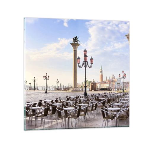 Impression sur verre - Image sur verre - Nous vous invitons, tout est prêt - 40x40 cm