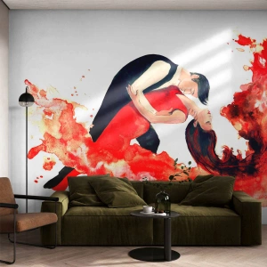 Papier Peint Autocollant Deluxe Sticker - Tango - une vague sensuelle - Danse, Musique, Danseurs - 200x140 cm