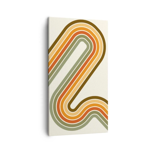 Impression sur toile - Image sur toile - En zig zag vers le but - 45x80 cm