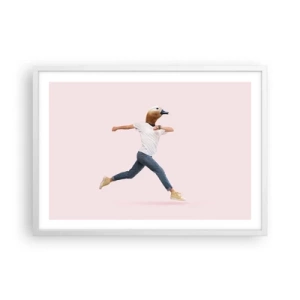 Affiche dans un cadre blanc - Poster - Une pincée d'absurdité - 70x50 cm