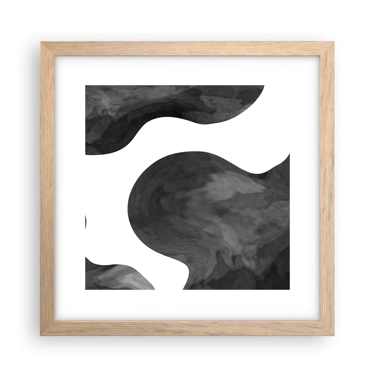 Affiche dans un chêne clair - Poster - La route du lait - 30x30 cm