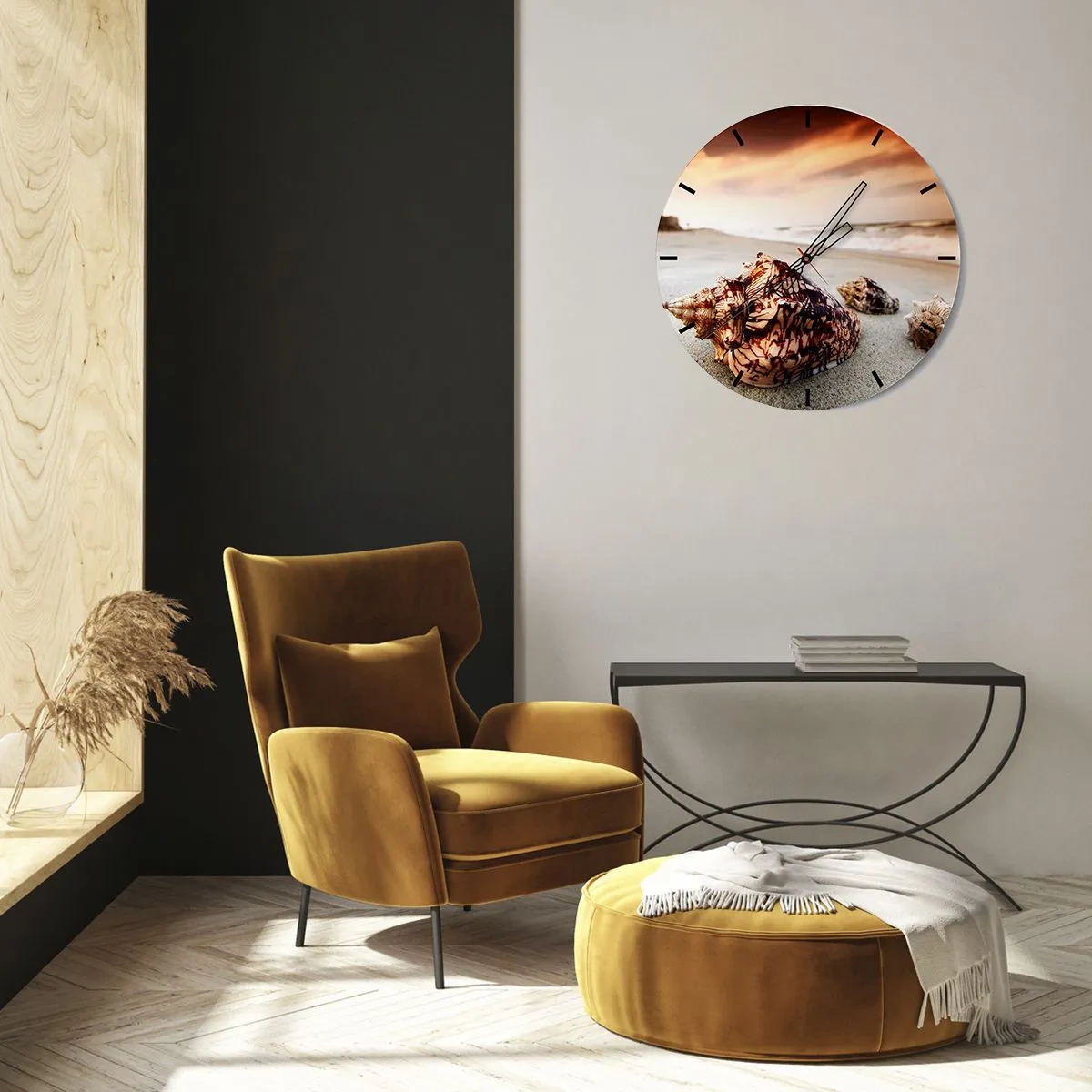 Horloge murale - Pendule murale - Les parias des vagues - 40x40 cm