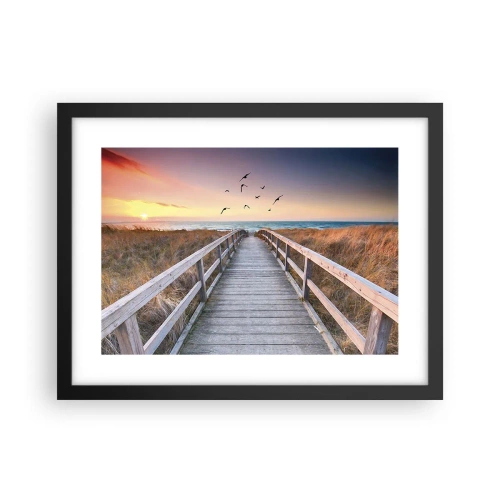 Affiche dans un cadre noir - Poster - Envol des espaces - 40x30 cm