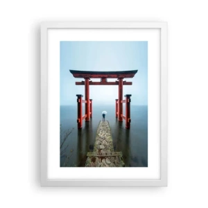 Affiche dans un cadre blanc - Poster - Rêverie japonnaise - 30x40 cm