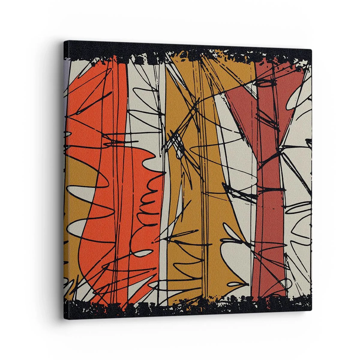 Impression sur toile - Image sur toile - Composition spontanée - 30x30 cm