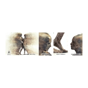 Échantillon De Papier Peint Standard Eco - Ils sont sortis de la poussière pour aimer - Abstraction, Femme et Homme, Amour - 100x30 cm