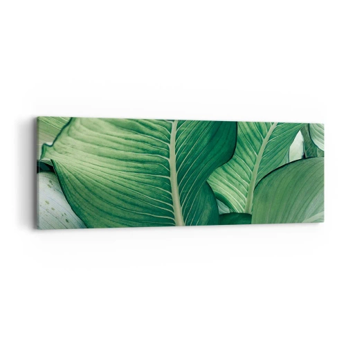 Impression sur toile - Image sur toile - Une vie intensément verte - 90x30 cm