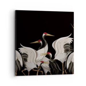 Impression sur toile - Image sur toile - Histoire d'oiseaux - 70x70 cm