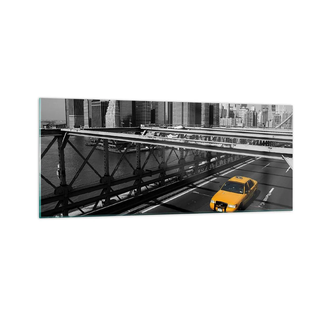 Impression sur verre - Image sur verre - Couleur de la grande ville - 100x40 cm