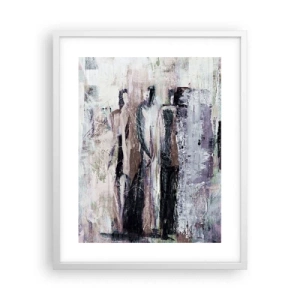 Affiche dans un cadre blanc - Poster - Les trois mystérieux - 40x50 cm