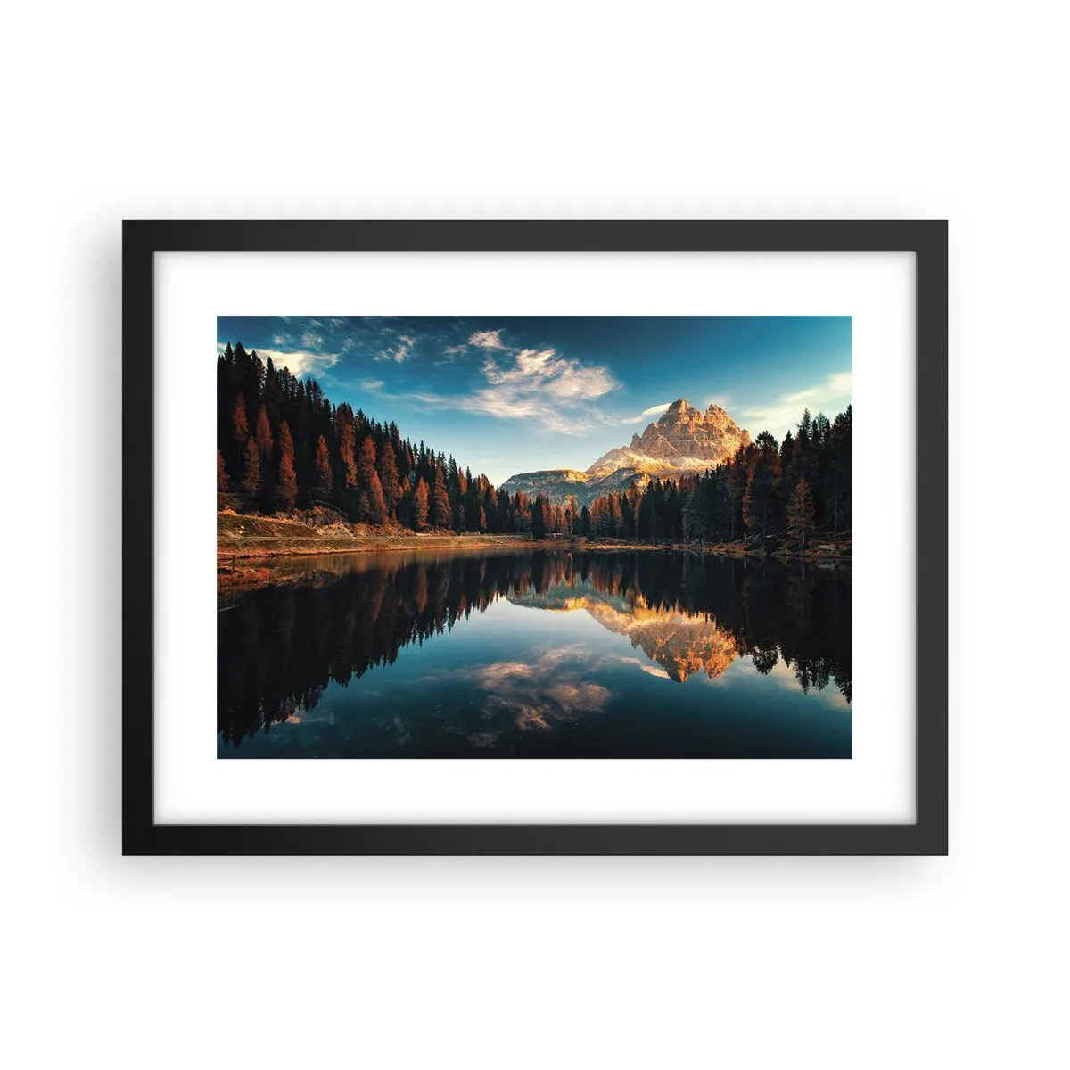 Affiche dans un cadre noir - Poster - Double paysage - 40x30 cm