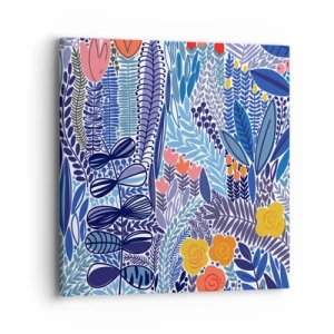 Impression sur toile - Image sur toile - Jardin hawaïen - 40x40 cm