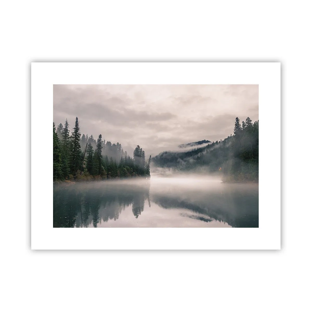 Affiche - Poster - Reflet dans le brouillard - 40x30 cm