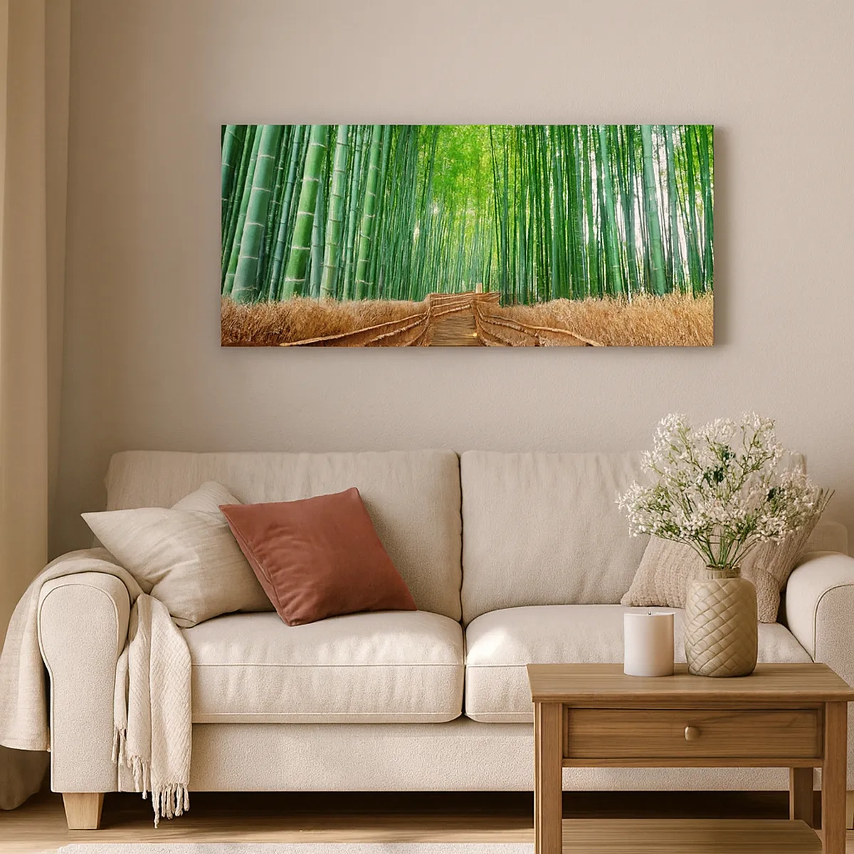 Impression sur toile - Image sur toile - L'essence de la nature asiatique - 30x30 cm