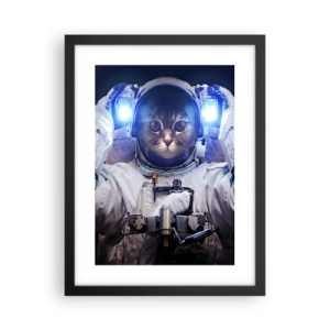 Affiche dans un cadre noir - Poster - Houston, vous avez un problème - 30x40 cm