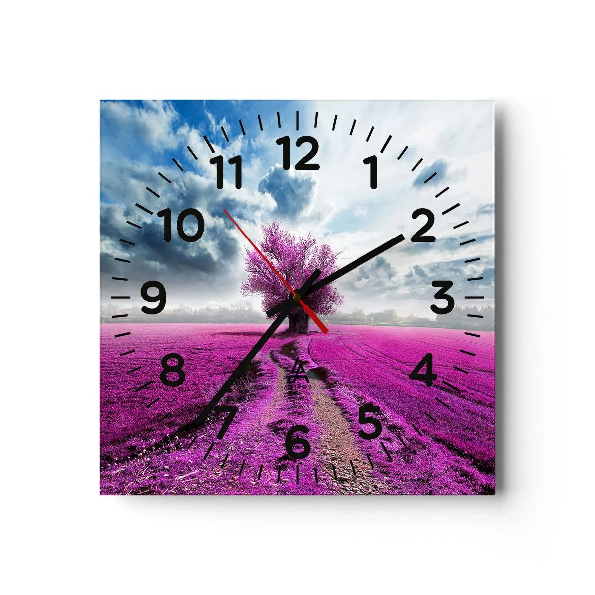 Horloge murale - Pendule murale - Lande - nature sauvage - 40x40 cm