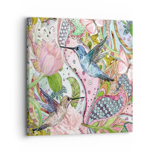 Impression sur toile - Image sur toile - Empêtré dans les vignes - 30x30 cm