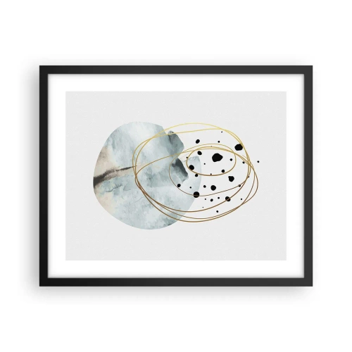 Affiche dans un cadre noir - Poster - Emmêlement de l'espace - 50x40 cm