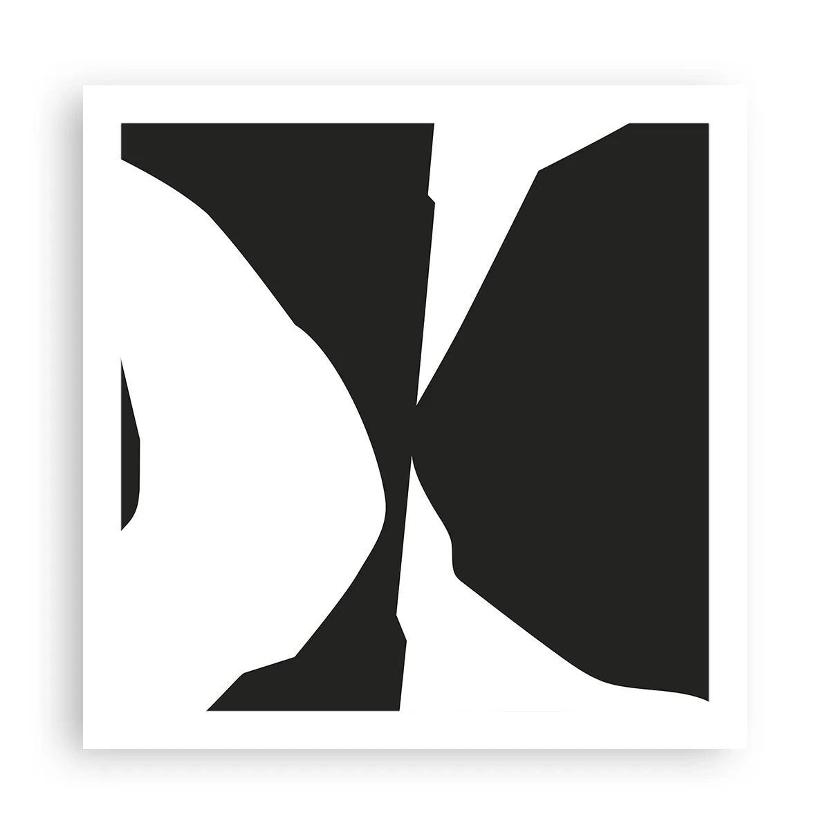 Affiche - Poster - Positif négatif - 60x60 cm