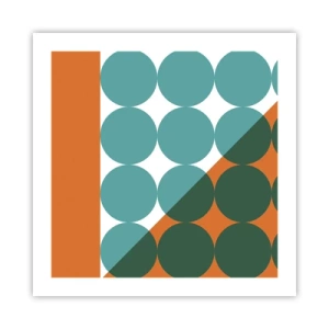 Affiche - Poster - En haut et en diagonale - 50x50 cm