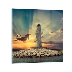 Impression sur verre - Image sur verre - Lumière - Bonté - Beauté - 40x40 cm