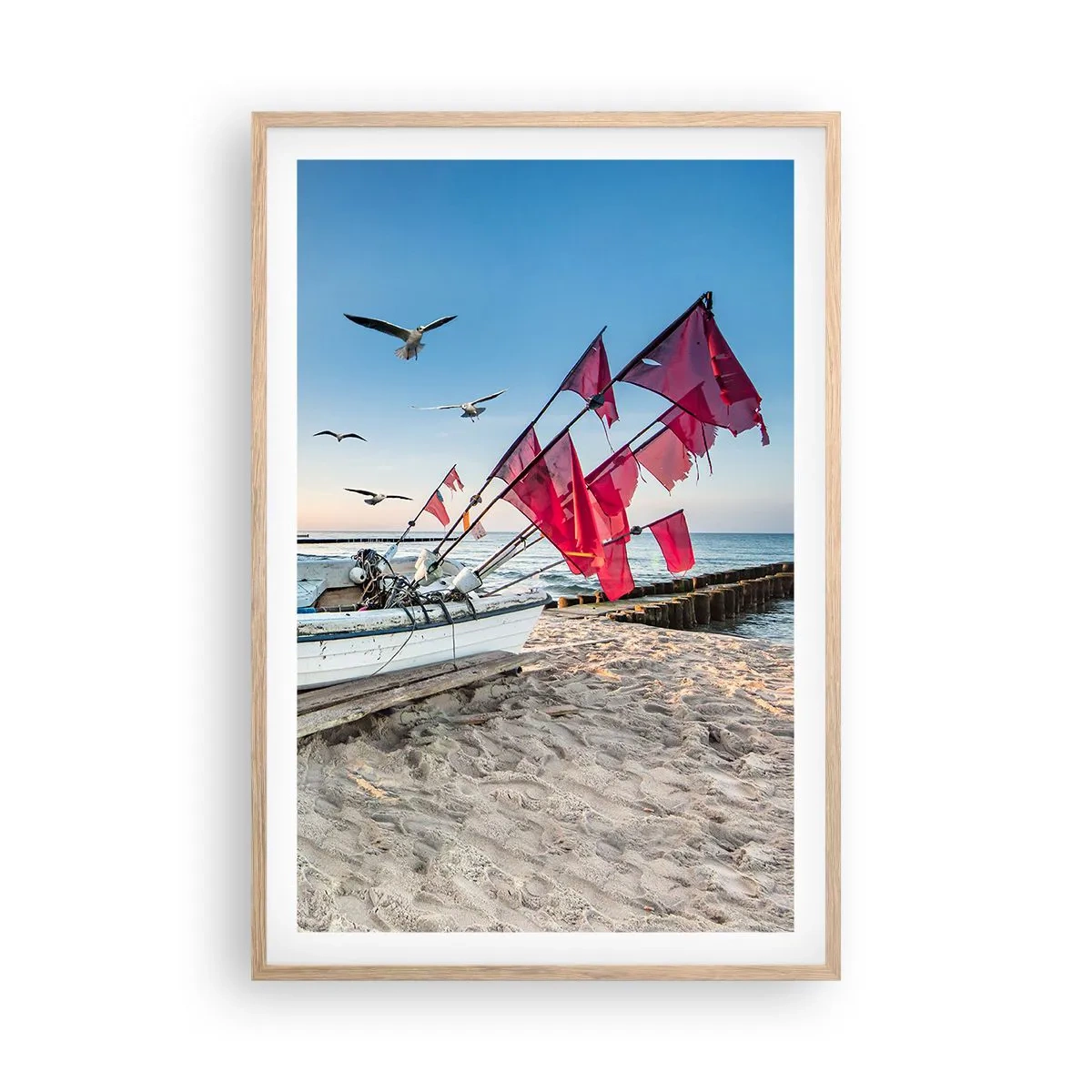 Affiche dans un chêne clair - Poster - Repos mérité - 61x91 cm