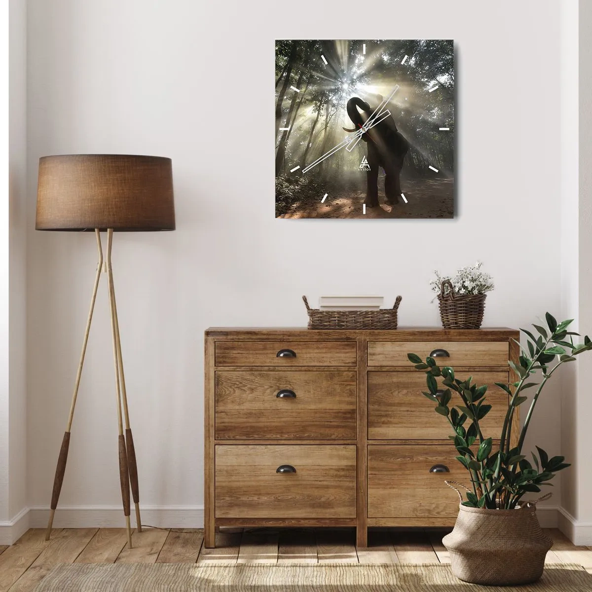 Horloge murale - Pendule murale - Sous la bonne étoile - 40x40 cm