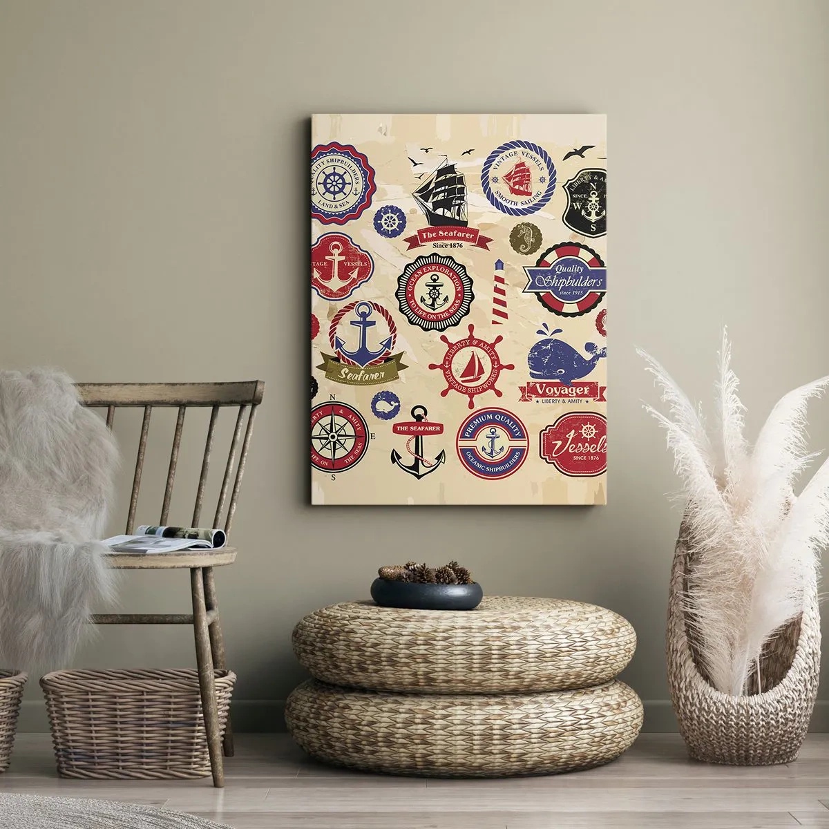 Impression sur toile - Image sur toile - La fraternité de la voile - 65x120 cm