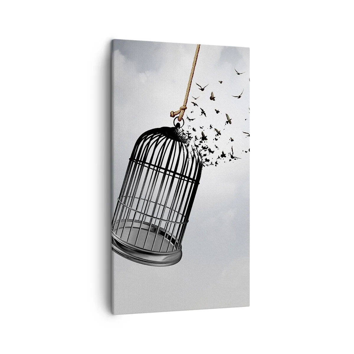 Impression sur toile - Image sur toile - Foie...Espoir...Liberté! - 45x80 cm