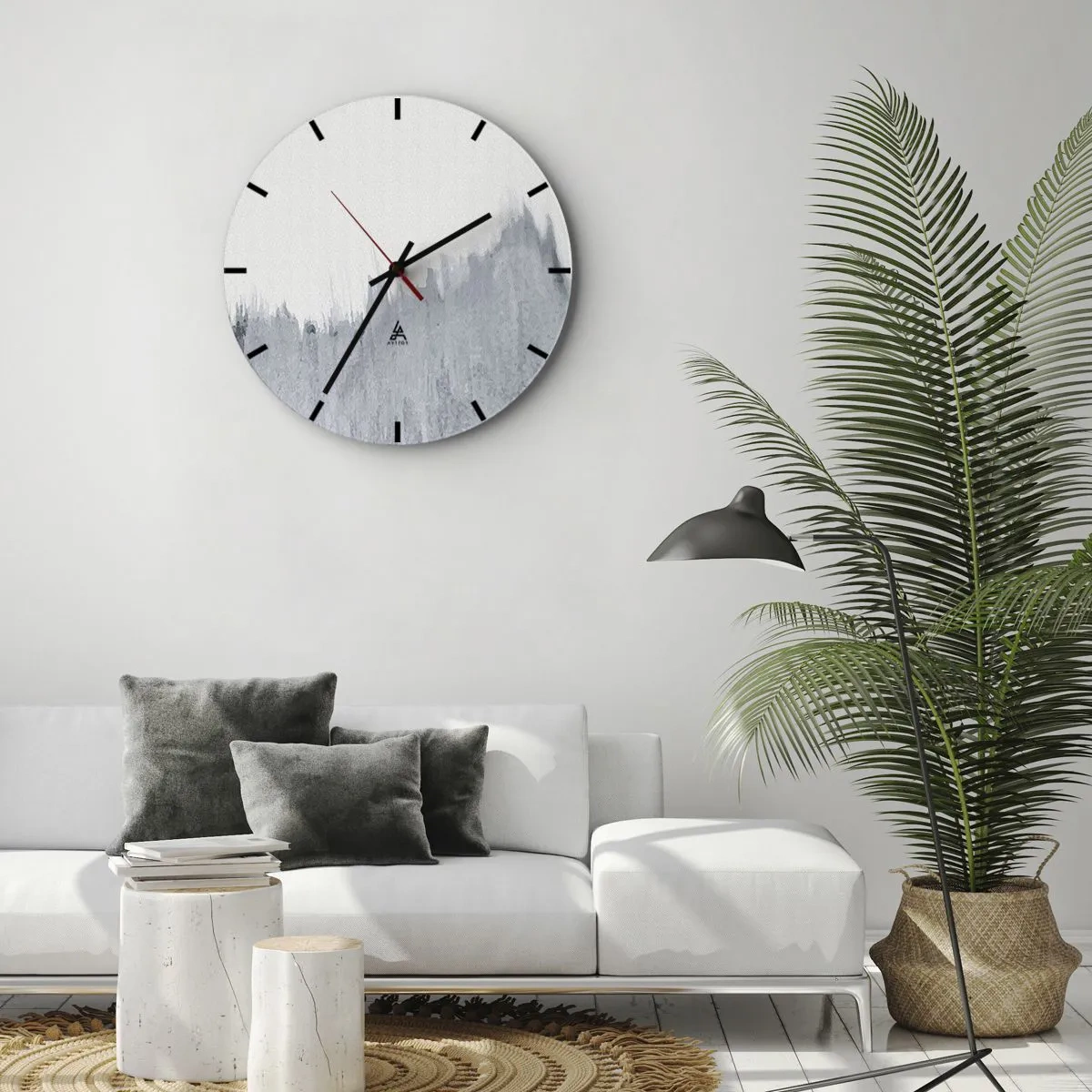 Horloge murale - Pendule murale - Une esquisse mystérieuse - 30x30 cm