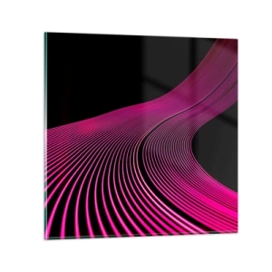 Impression sur verre - Image sur verre - Avenue de lumière - 40x40 cm