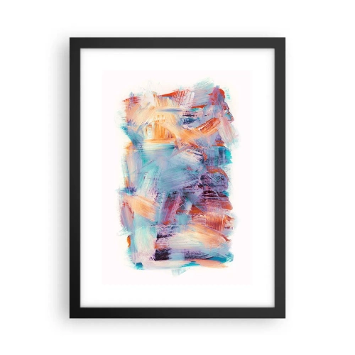 Affiche dans un cadre noir - Poster - Un désordre coloré - 30x40 cm