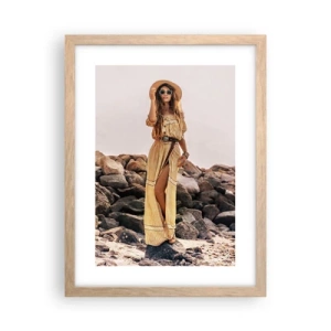 Affiche dans un chêne clair - Poster - La magie des pierres - 30x40 cm