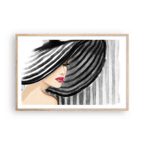 Affiche dans un chêne clair - Poster - Où te chercher ? - 91x61 cm