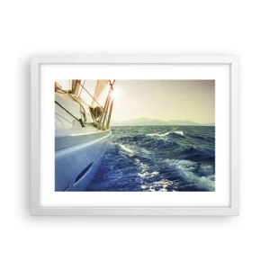 Affiche dans un cadre blanc - Poster - Suite à l'aventure - 40x30 cm