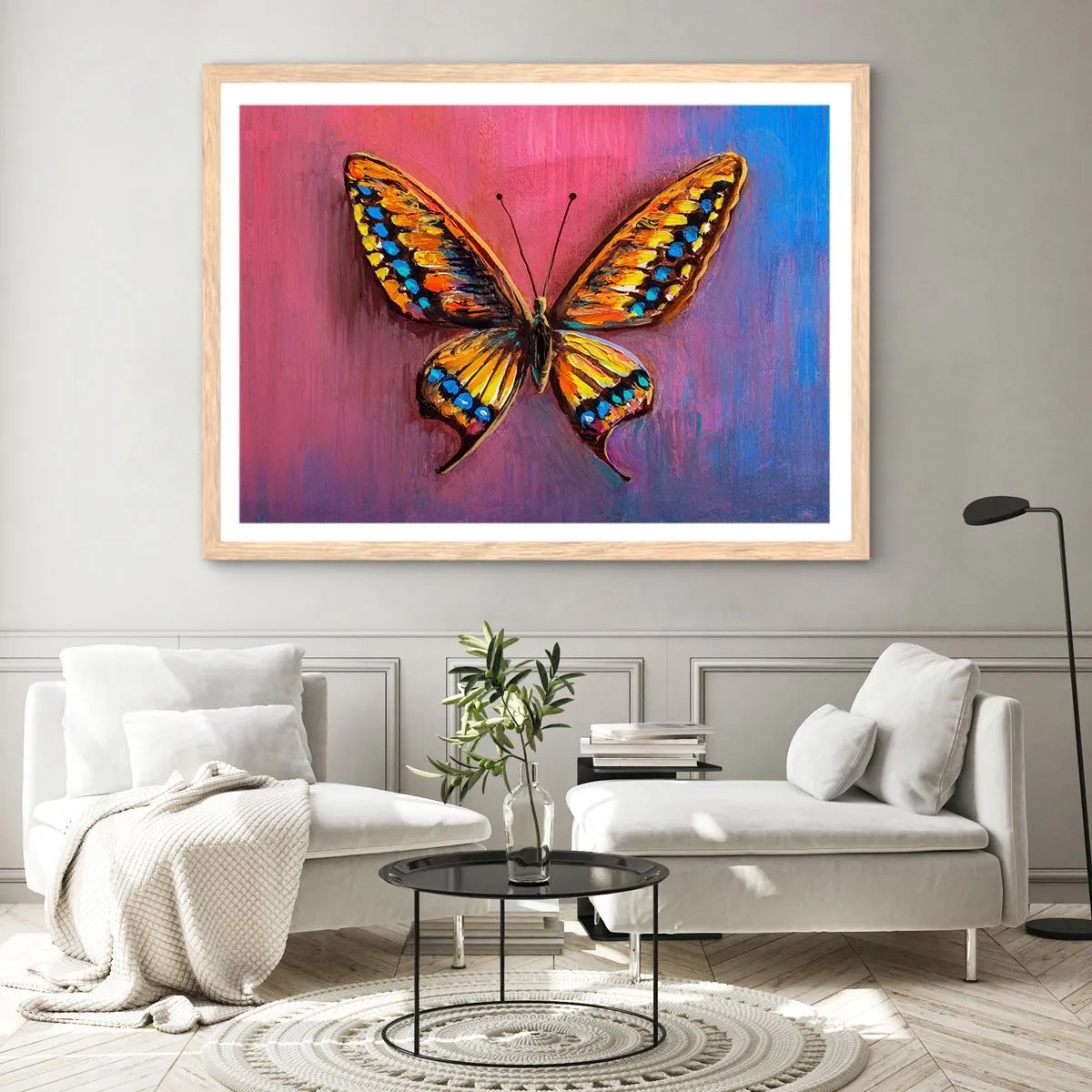 Affiche dans un chêne clair - Poster - Un joyau de la nature - 50x40 cm