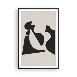 Affiche dans un cadre noir - Poster - À monter soi-même - 61x91 cm