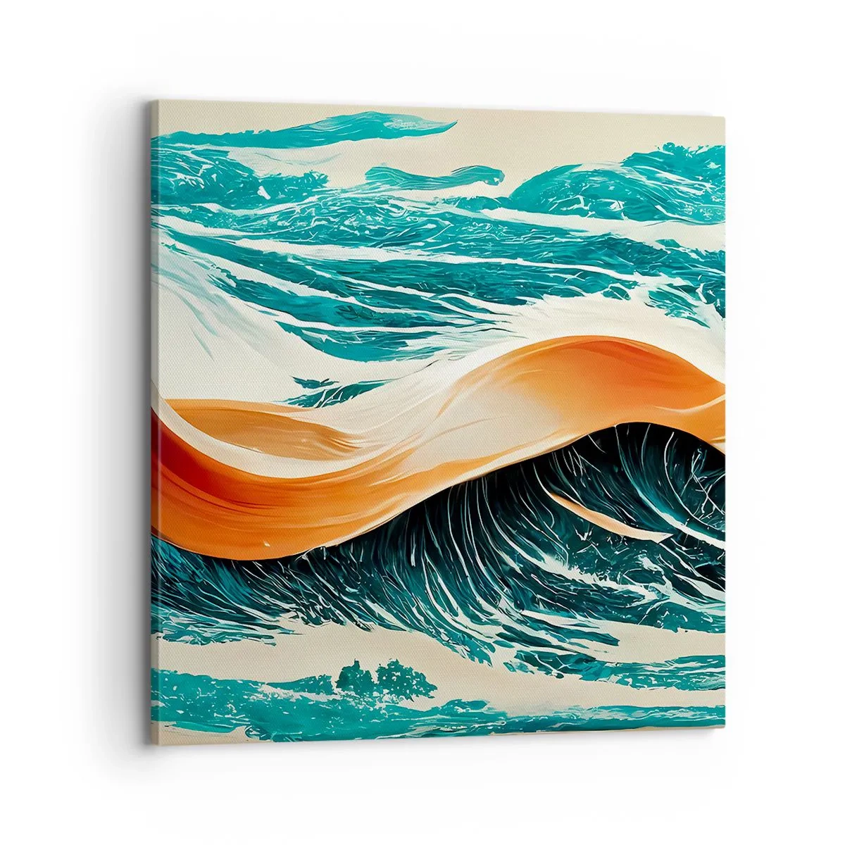Impression sur toile - Image sur toile - Le rêve d'un surfeur - 70x70 cm