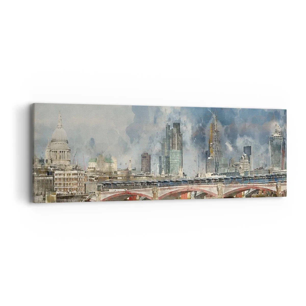 Impression sur toile - Image sur toile - Londres dans toute sa splendeur - 90x30 cm