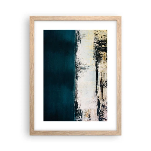 Affiche dans un chêne clair - Poster - Composition horizontale - 30x40 cm