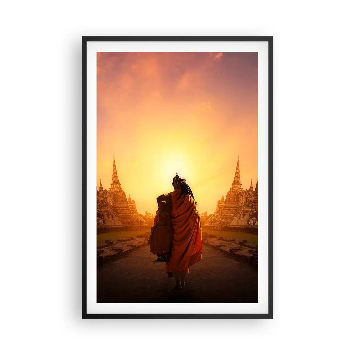 Affiche dans un cadre noir - Poster - En paix pour l'éternité - 61x91 cm