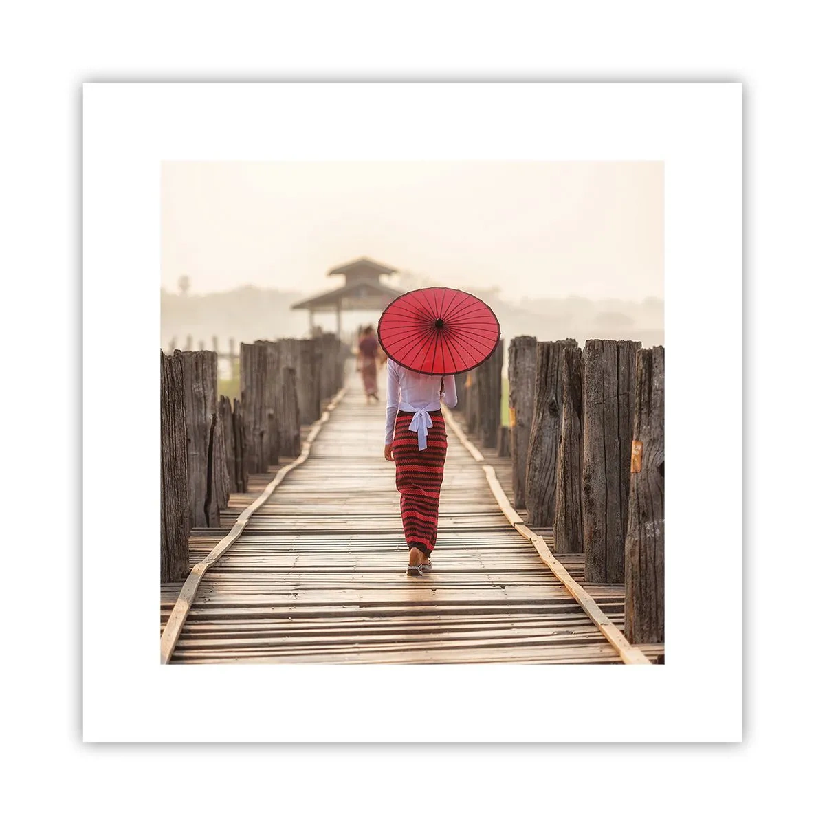 Affiche - Poster - Sur le vieux pont - 30x30 cm