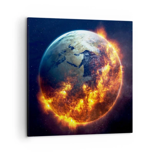 Impression sur toile - Image sur toile - La flamme de l'apocalypse - 50x50 cm