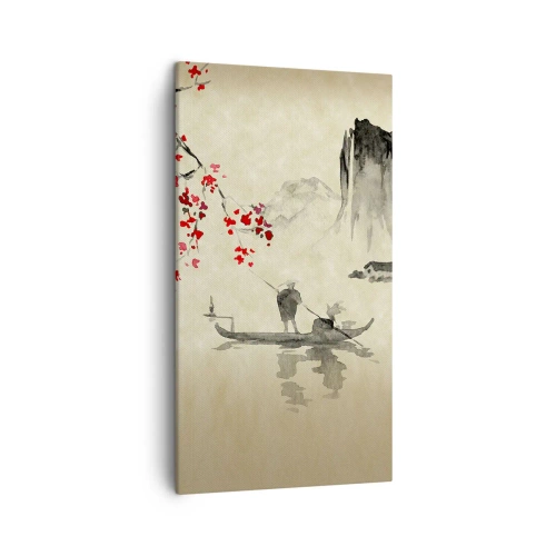 Impression sur toile - Image sur toile - Au pays des cerisiers en fleurs - 45x80 cm