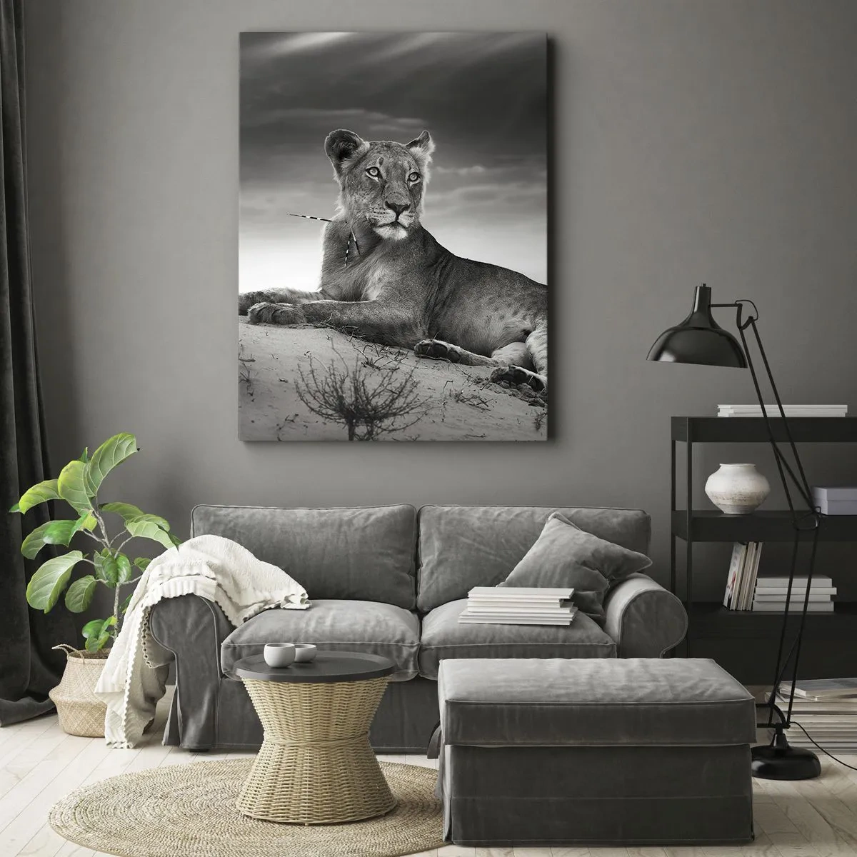 Impression sur toile - Image sur toile - La reine du désert reste - 65x120 cm