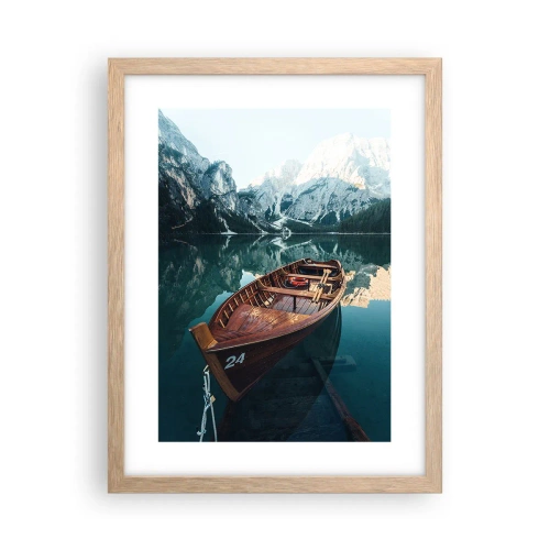 Affiche dans un chêne clair - Poster - Comme peint sur du verre - 30x40 cm