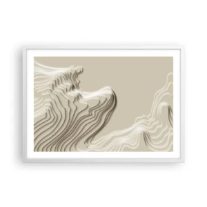 Affiche dans un cadre blanc - Poster - Topographie artistique - 70x50 cm