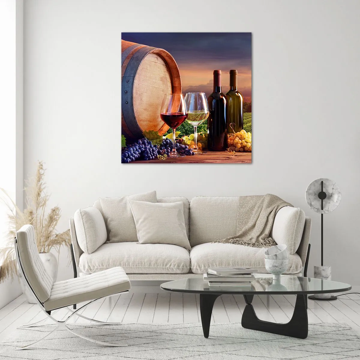 Impression sur verre - Image sur verre - Ici la vie a du goût - 40x40 cm